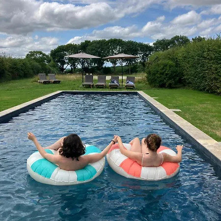 ヴィラ Maison De Avec Piscine Chauffee, Jacuzzi Et Jardin Prive - Proche Circuit Des 24h Du Mans *